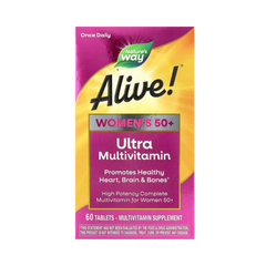 Nature's Way, Alive! Women’s 50+ Ultra Potency Multivitamin, 60 Tabs