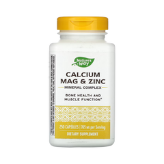 Nature's Way, Calcium Mag Zinc, 250 Capsules