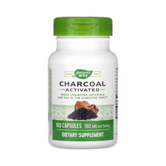 Nature's Way, Activated Charcoal, 100 Capsules