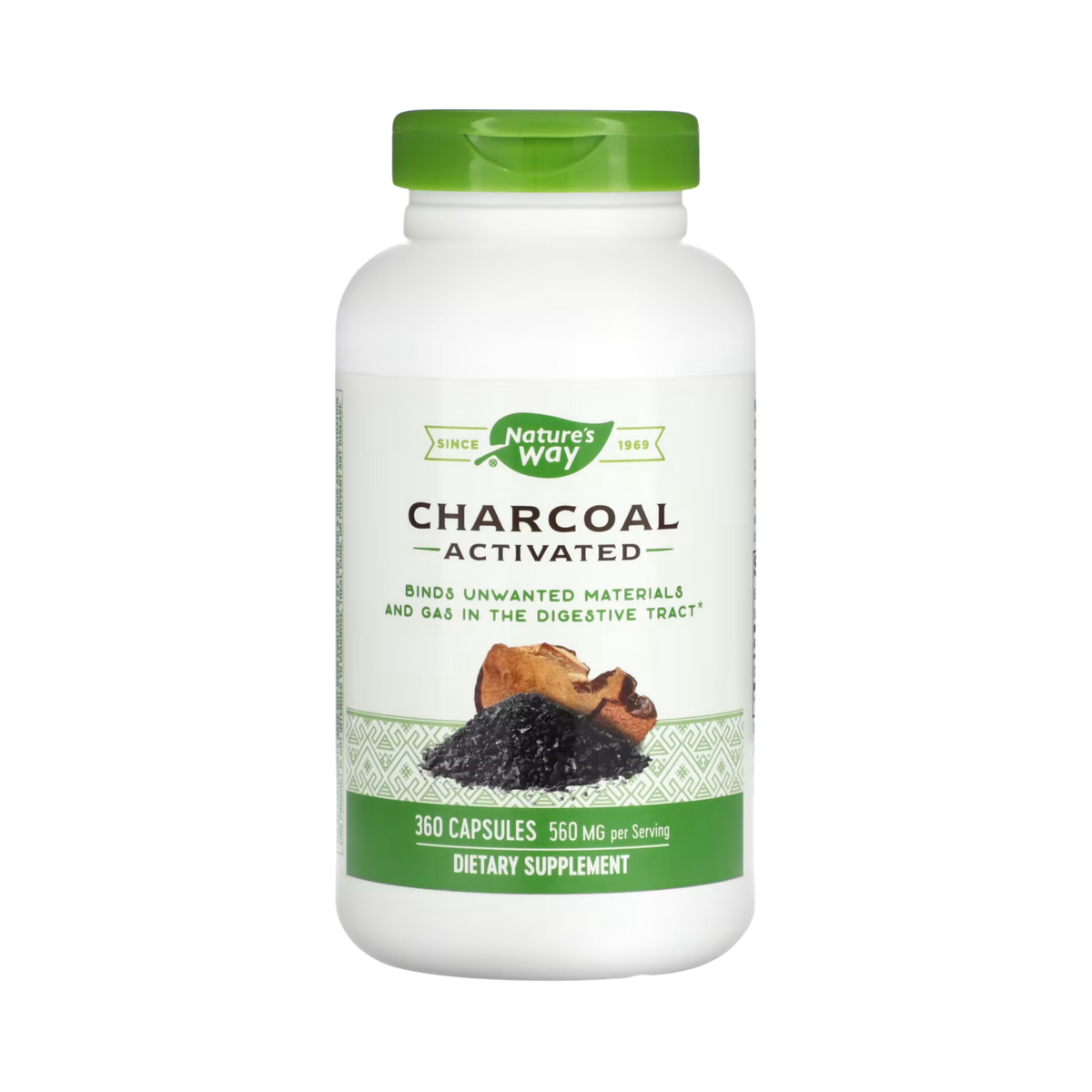 Nature's Way, Activated Charcoal, 360 Capsules