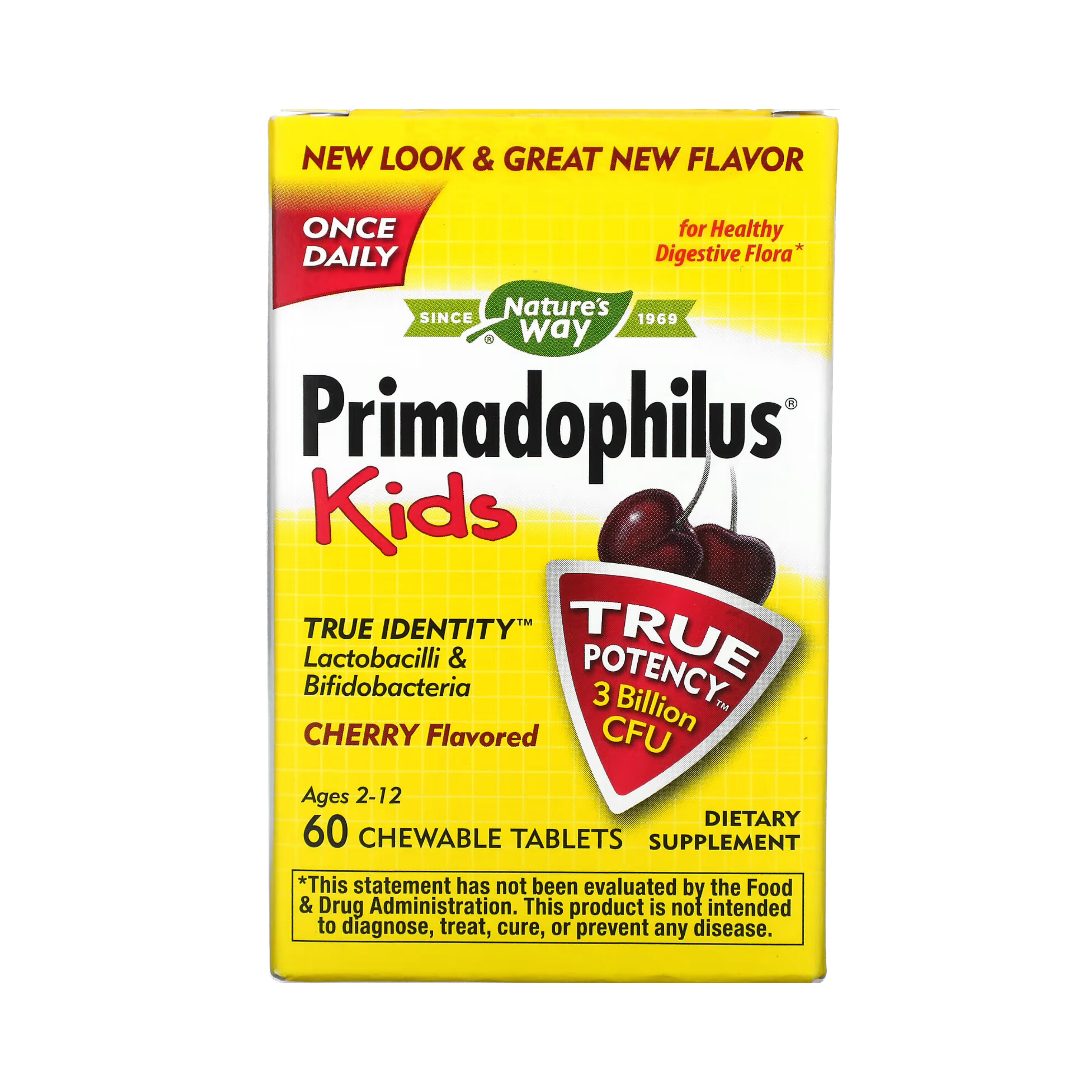 Nature's Way, Primadophilus Kids Probiotic, 60 Chewables