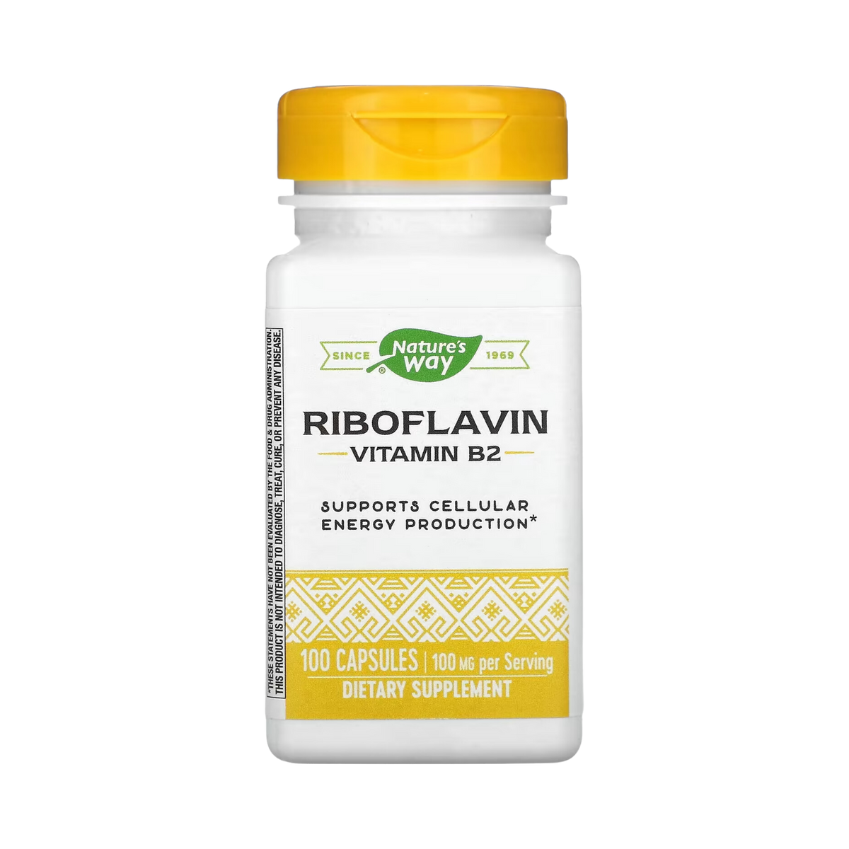 Nature's Way, Riboflavin Vitamin B2, 100 Capsules