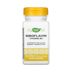 Nature's Way, Riboflavin Vitamin B2, 100 Capsules