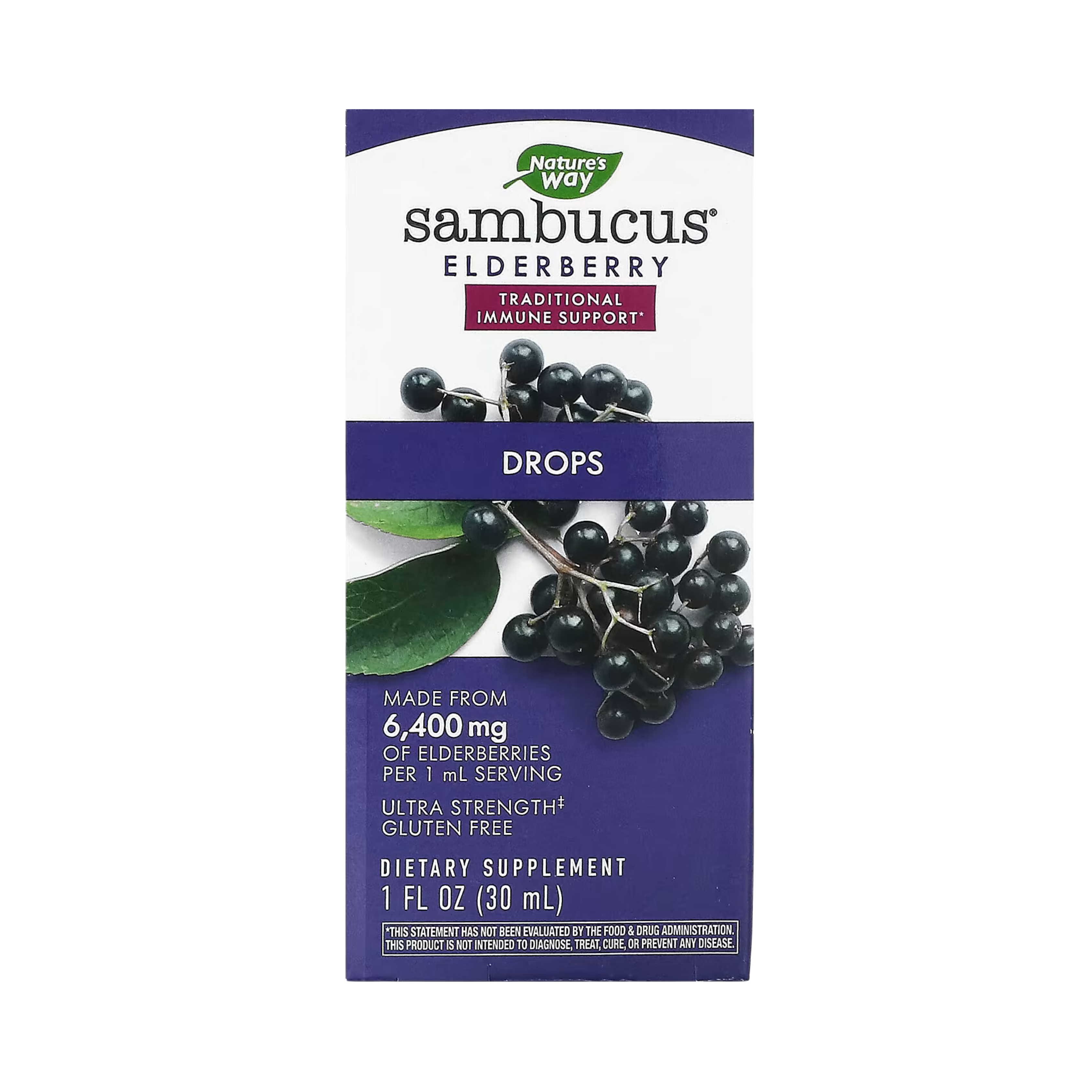 Nature's Way, Sambucus Drops, 1 Oz