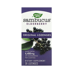 Nature's Way, Sambucus Elderberry, Original Lozenges, 30 Lozenges