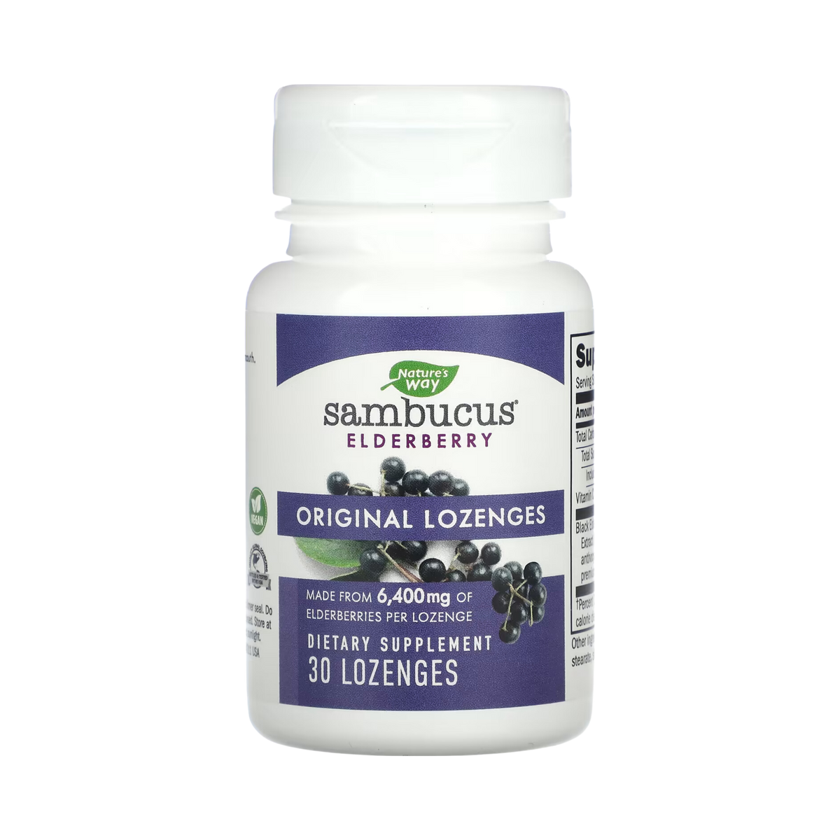 Nature's Way, Sambucus Elderberry, Original Lozenges, 30 Lozenges