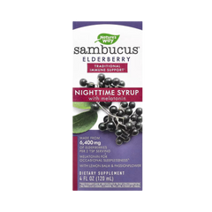 Nature's Way, Sambucus NightTime Syrup, 4 Oz