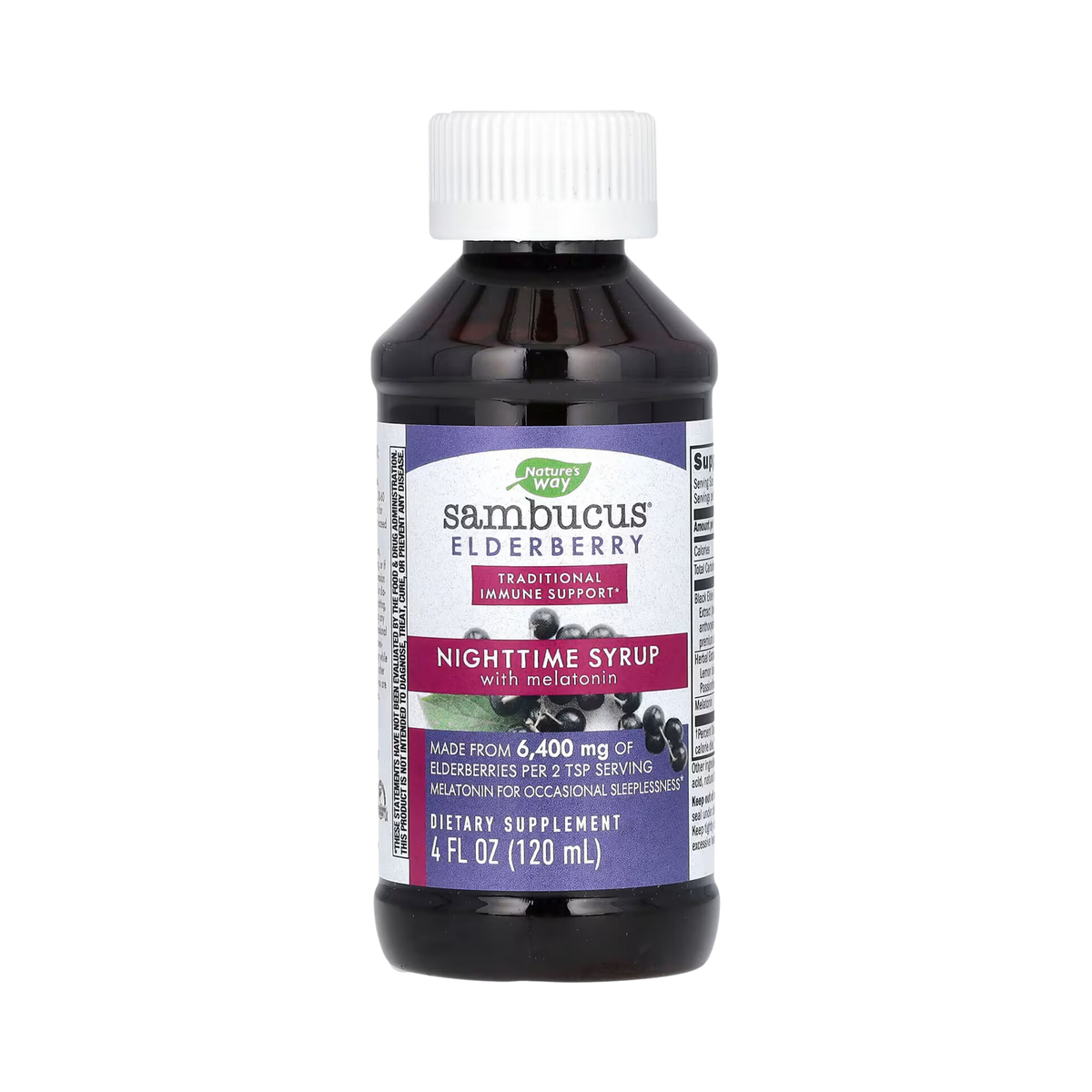 Nature's Way, Sambucus NightTime Syrup, 4 Oz