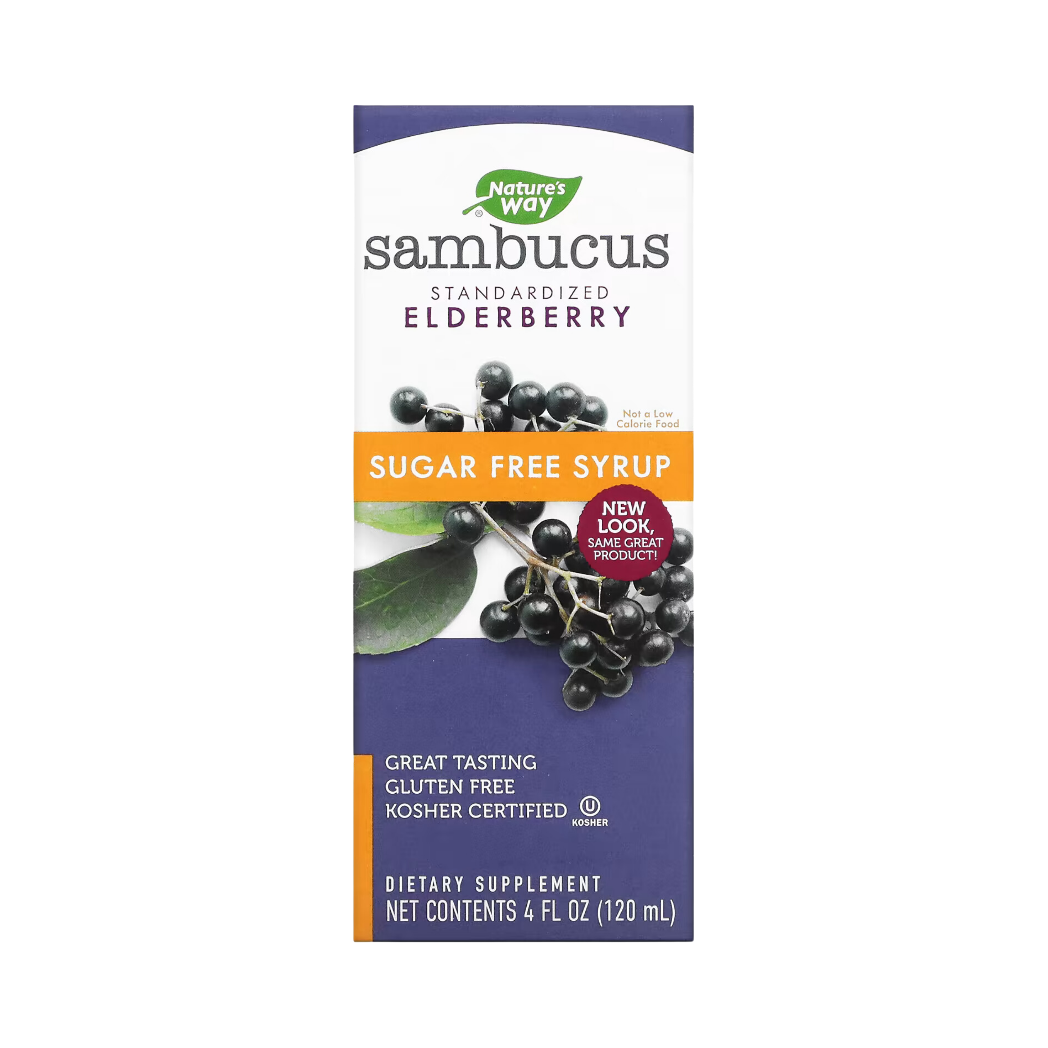 Nature's Way, Sambucus Sugar-Free Syrup, 4 Oz