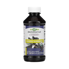 Nature's Way, Sambucus Organic Elderberry Syrup, 4 Oz