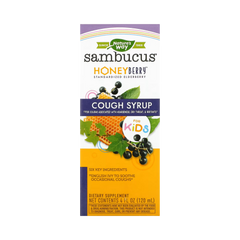 Nature's Way, Sambucus HoneyBerry Cough Syrup For Kids, 4 Oz