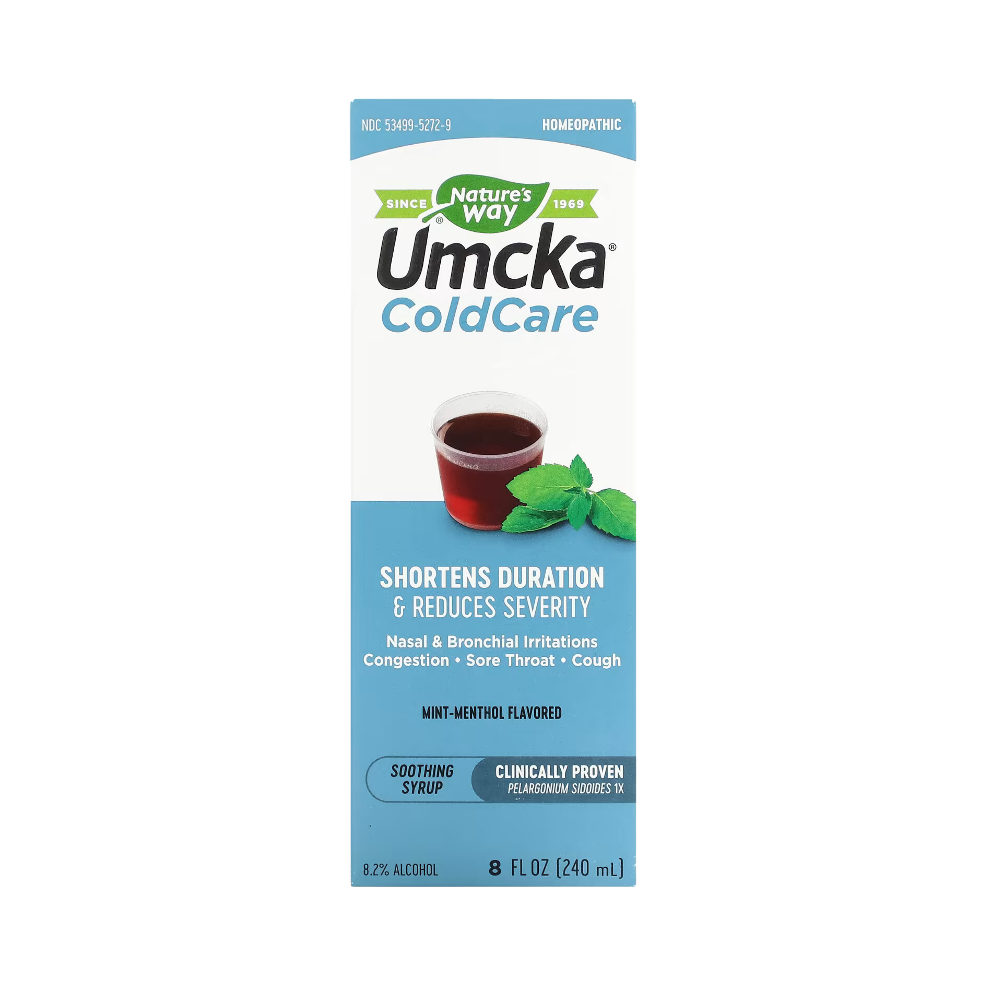 Nature's Way, Umcka, ColdCare, Soothing Syrup, Mint Menthol , 8 Oz