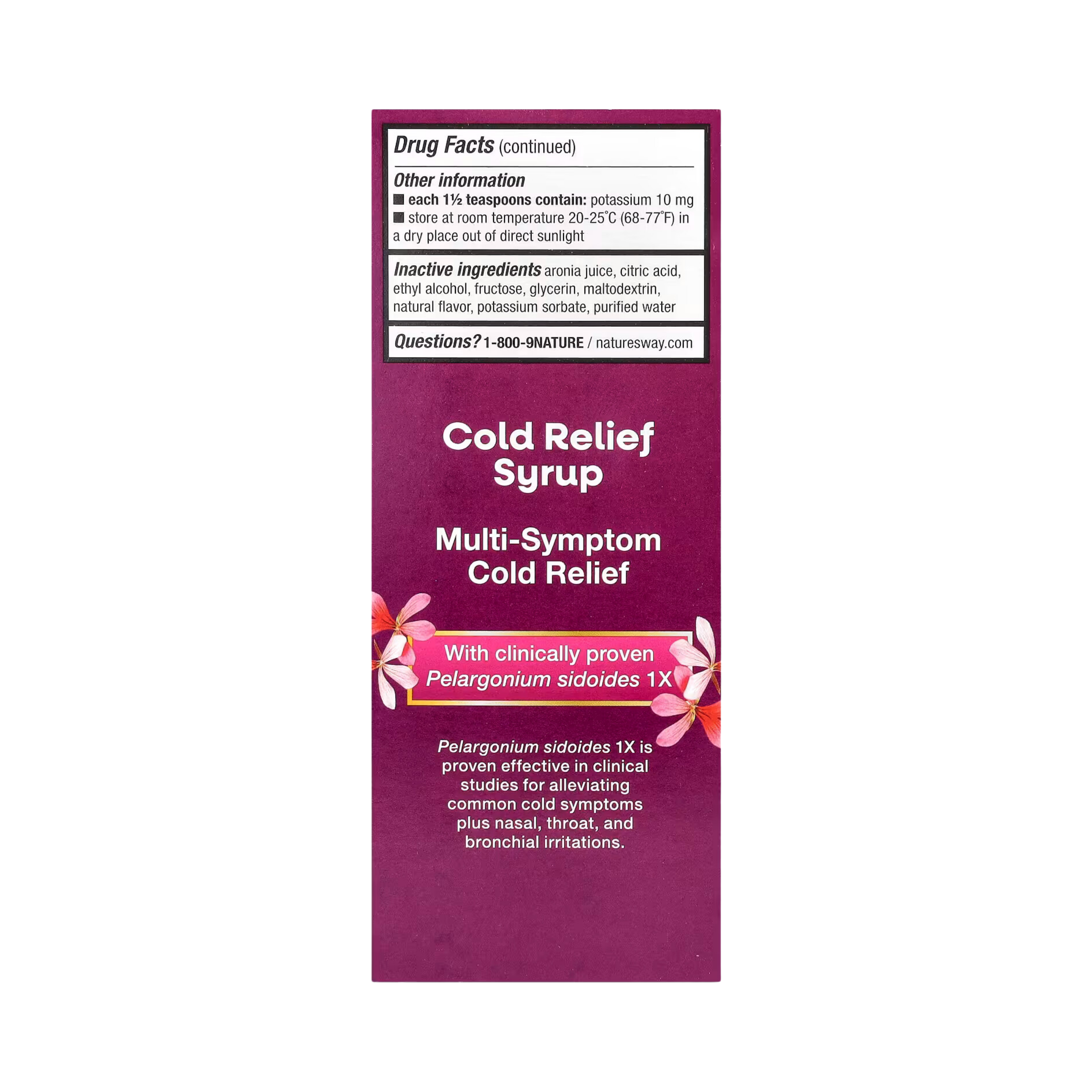 Nature's Way, Umcka, Cold Relief Syrup, Ages 1+, Cherry, 4 Fl Oz