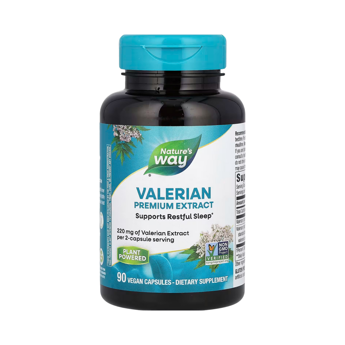 Nature's Way, Valerian, Premium Extract, 220 Mg, 90 Vegan Capsules