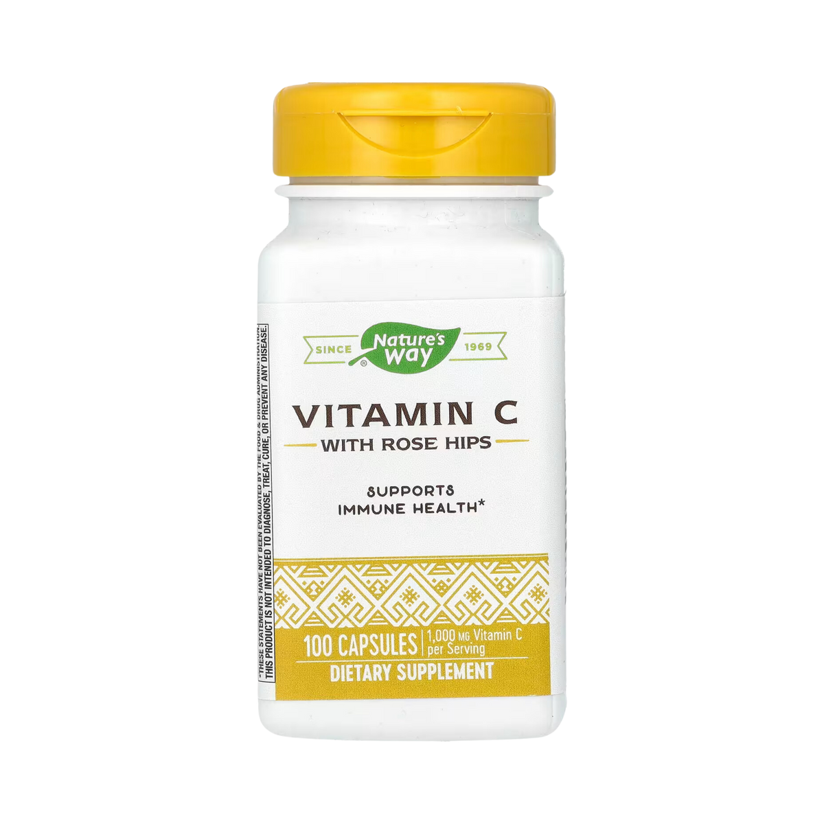 Nature's Way, Vitamin C With Rose Hips, 100 Capsules