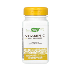 Nature's Way, Vitamin C With Rose Hips, 100 Capsules