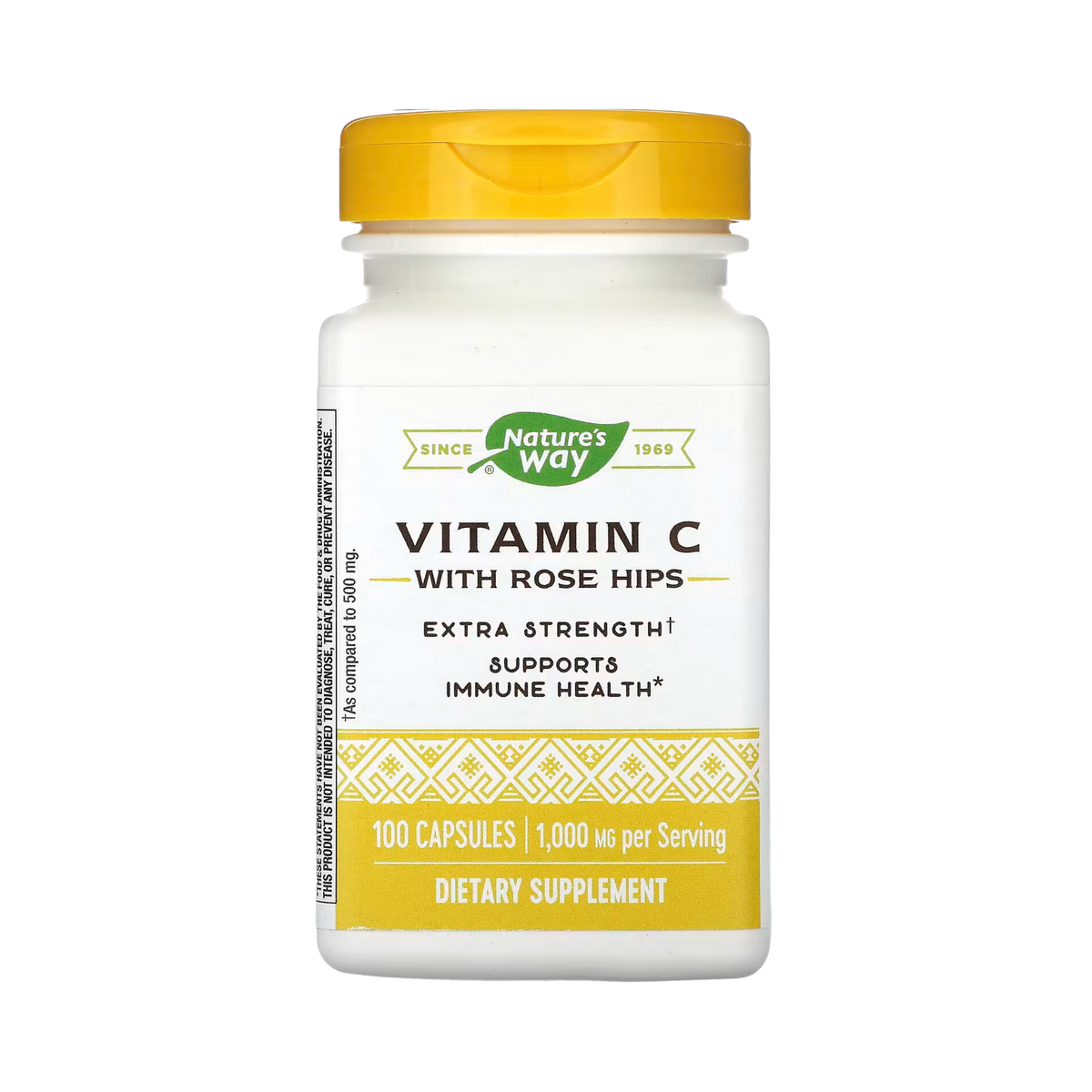 Nature's Way, Vitamin C With Rose Hips, 1,000 Mg, 100 Capsules