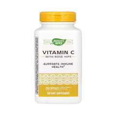 Nature's Way, Vitamin C with Rose Hips, 1,000 Mg, 250 Capsules