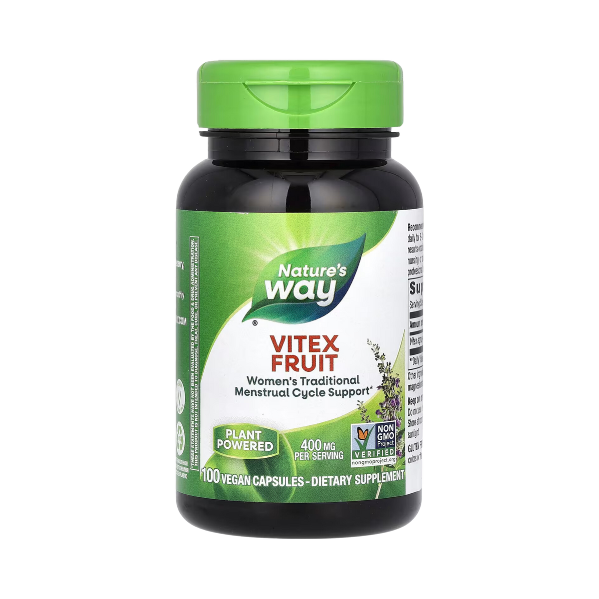 Nature's Way, Vitex Fruit, 400 Mg, 100 Vegan Capsules