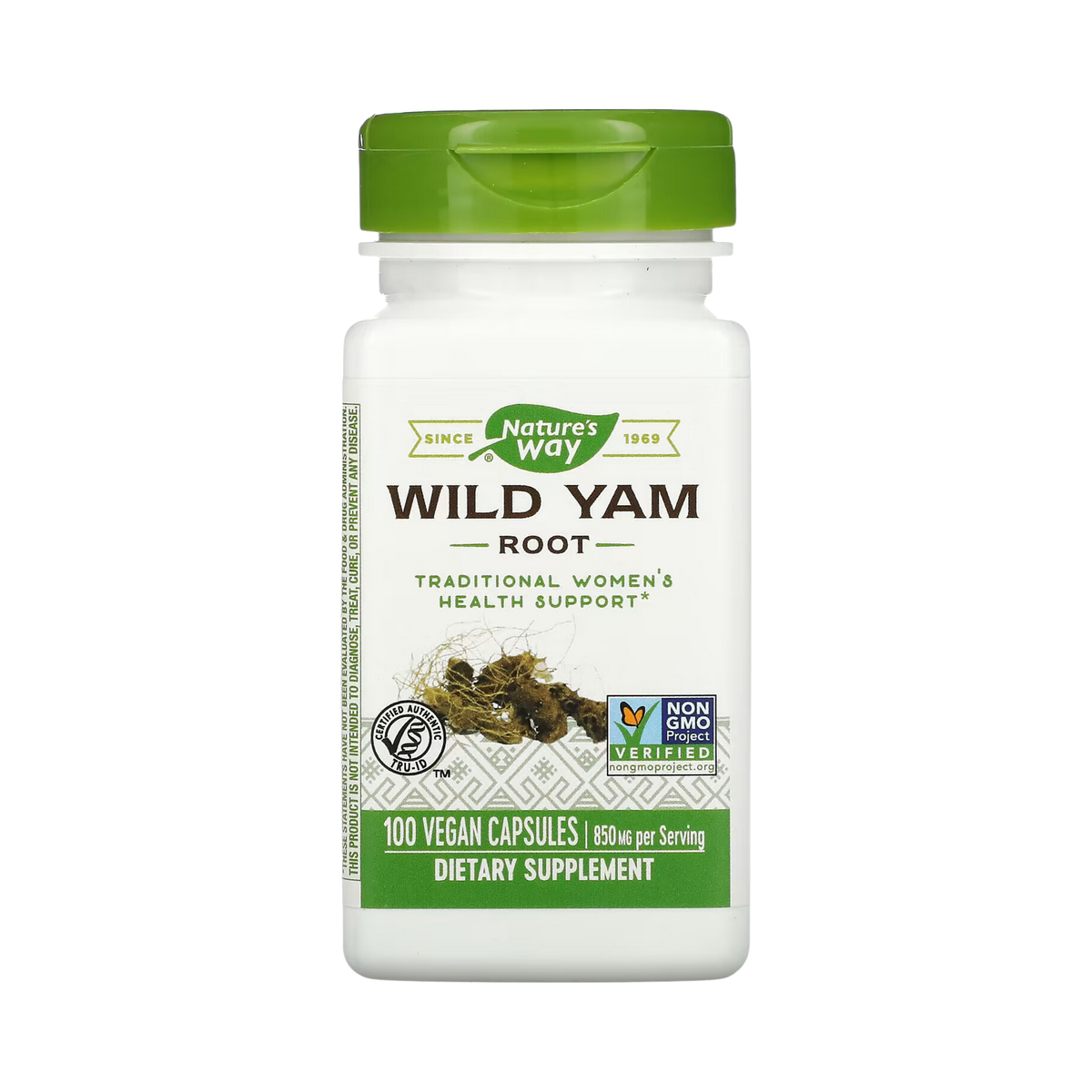 Nature's Way, Wild Yam Root, 425 Mg, 100 Vegan Capsules