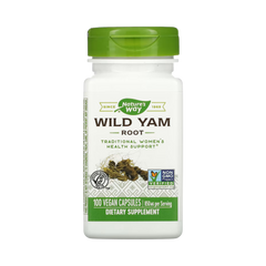 Nature's Way, Wild Yam Root, 425 Mg, 100 Vegan Capsules