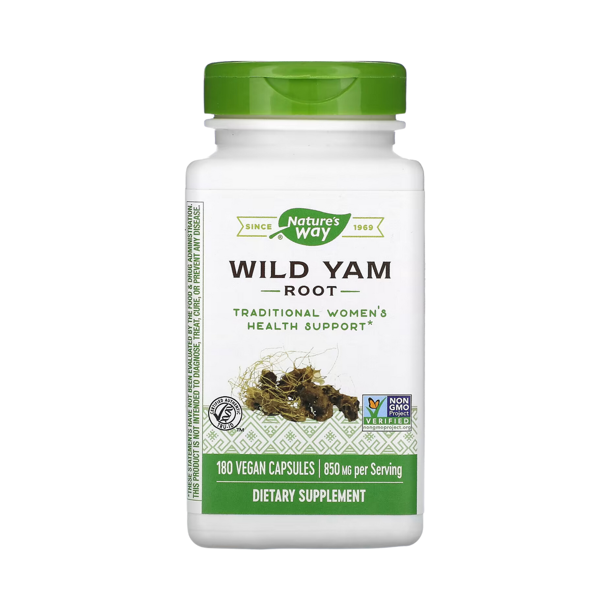 Nature's Way, Wild Yam Root, 850 Mg, 180 Vegan Capsules