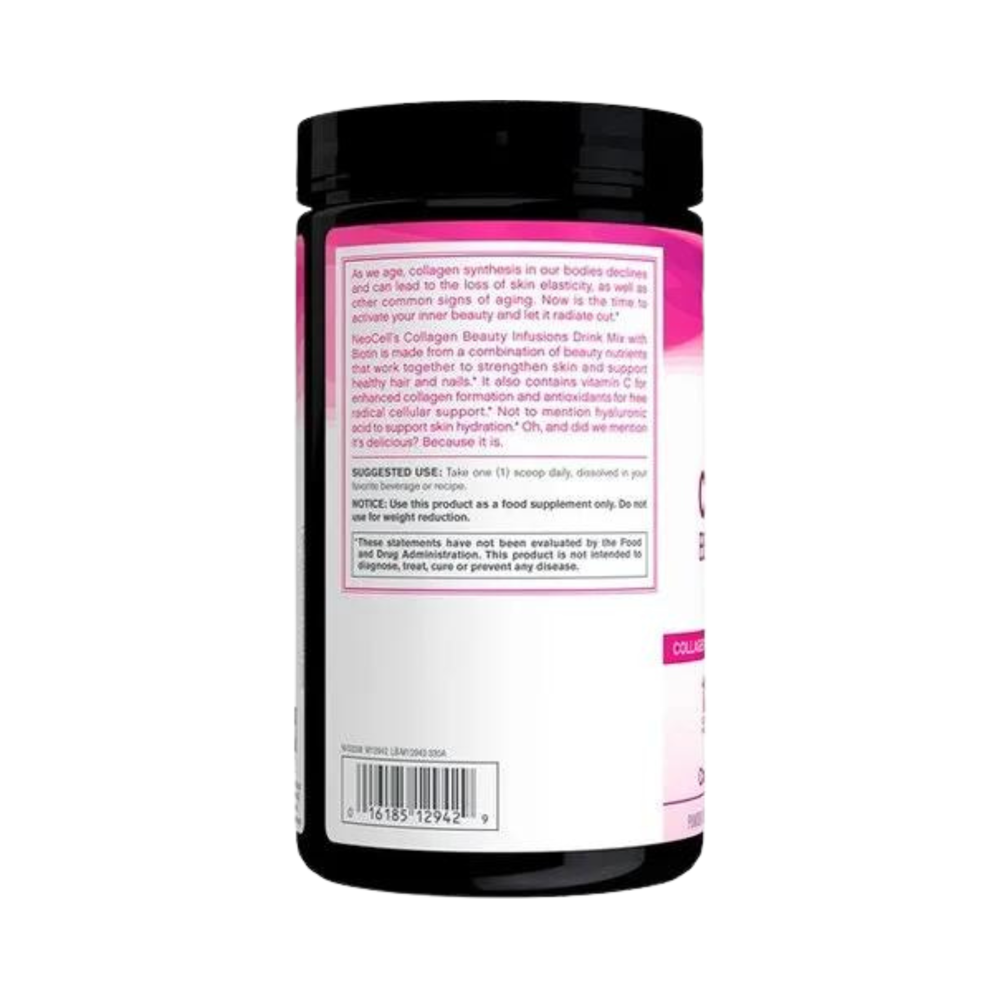 Neocell, Collagen Beauty Infusion with Biotin Powder, Cranberry Flavor, 11.6 Fl. Oz