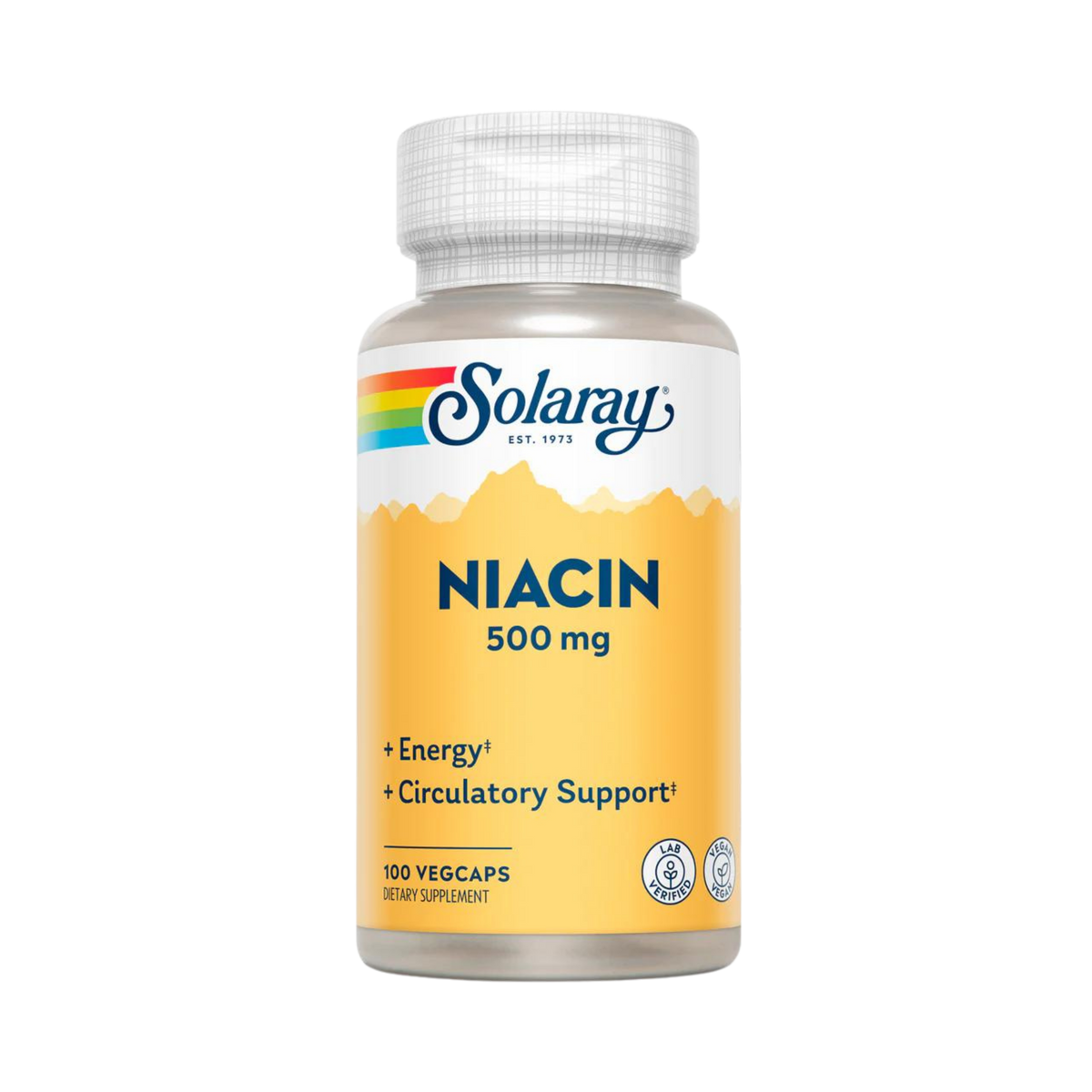 Solaray, Niacin, 500 Mg, 100 Capsules