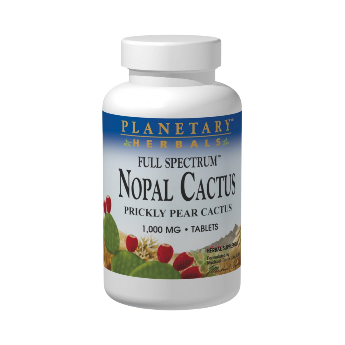 Planetary Herbals, Nopal Cactus, Full Spectrum, 60 Tablets