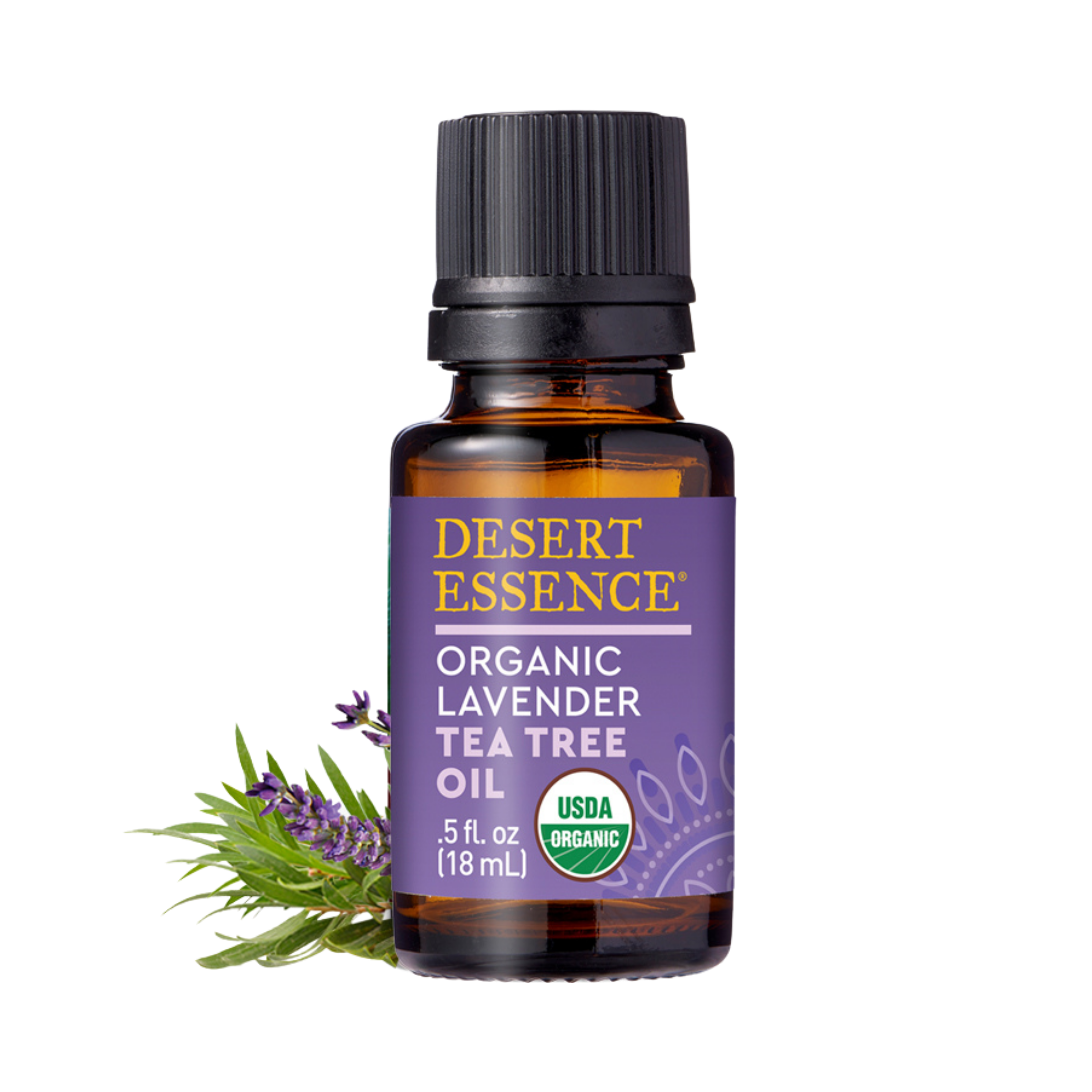 Desert Essence, Organic Lavender Tea Tree Oil, 0.6 Fl Oz