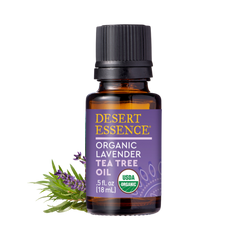 Desert Essence, Organic Lavender Tea Tree Oil, 0.6 Fl Oz