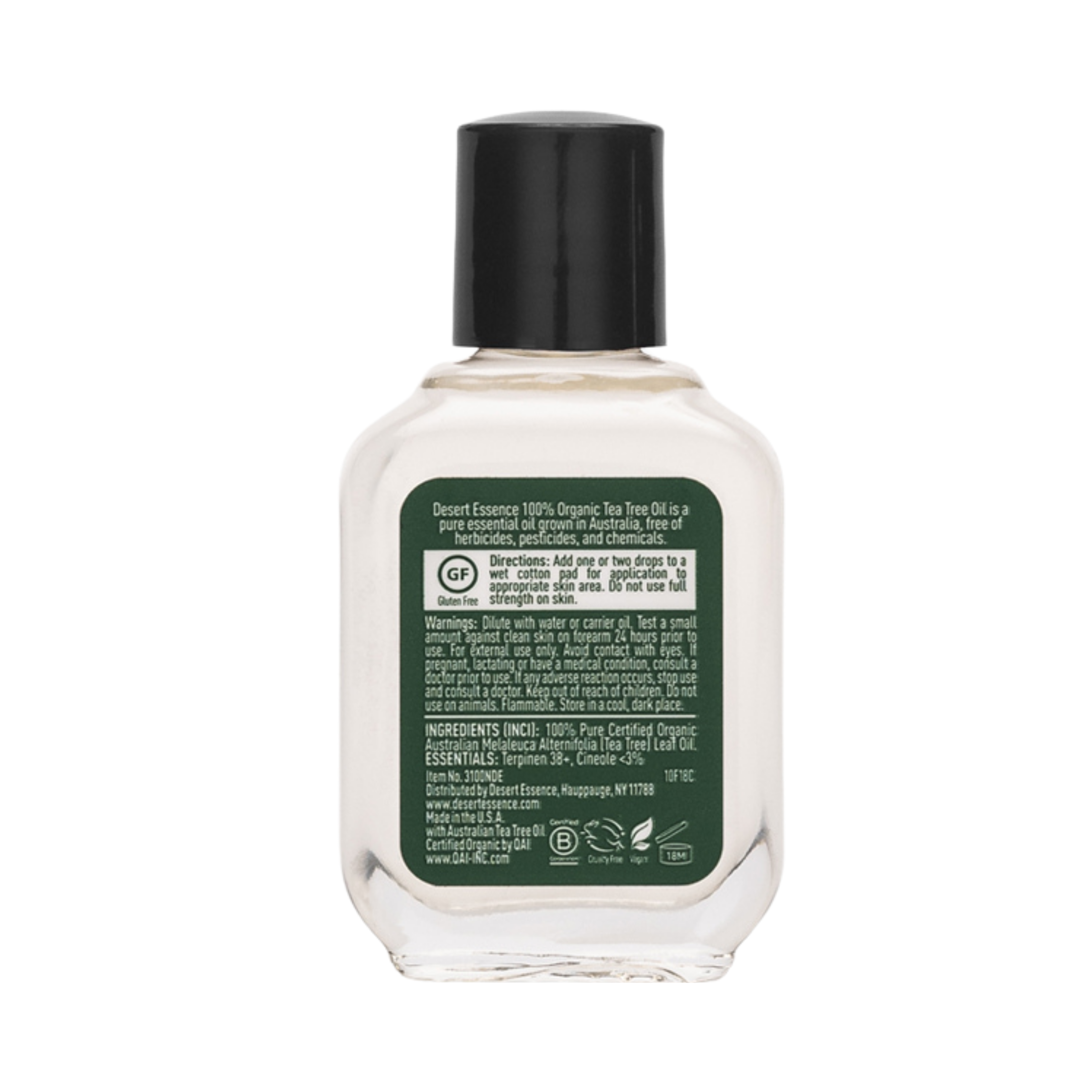 Desert Essence, Organic Tea Tree Oil, 0.5 Fl Oz