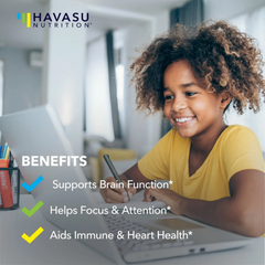 Havasu Nutrition, Omega Gummies for Kids, Lemon & Orange Flavors, 60 Gummies