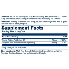 Solaray, Optizinc, 30 Mg, 60 Capsules