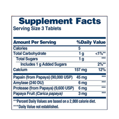 American Health, Original Papaya Enzyme, 600 Tablets