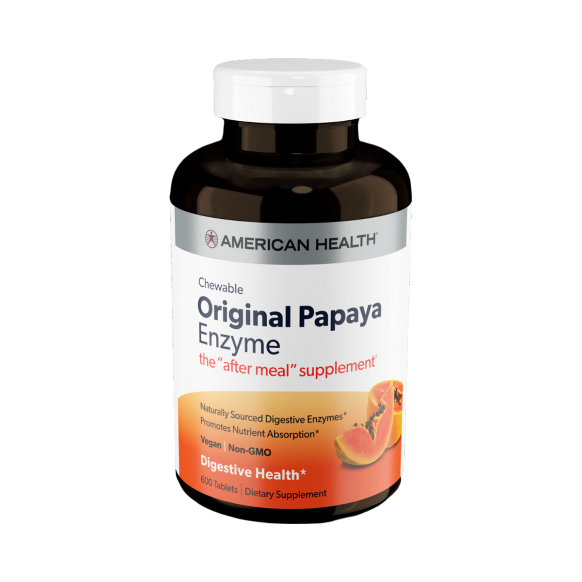 American Health, Original Papaya Enzyme, 600 Tablets