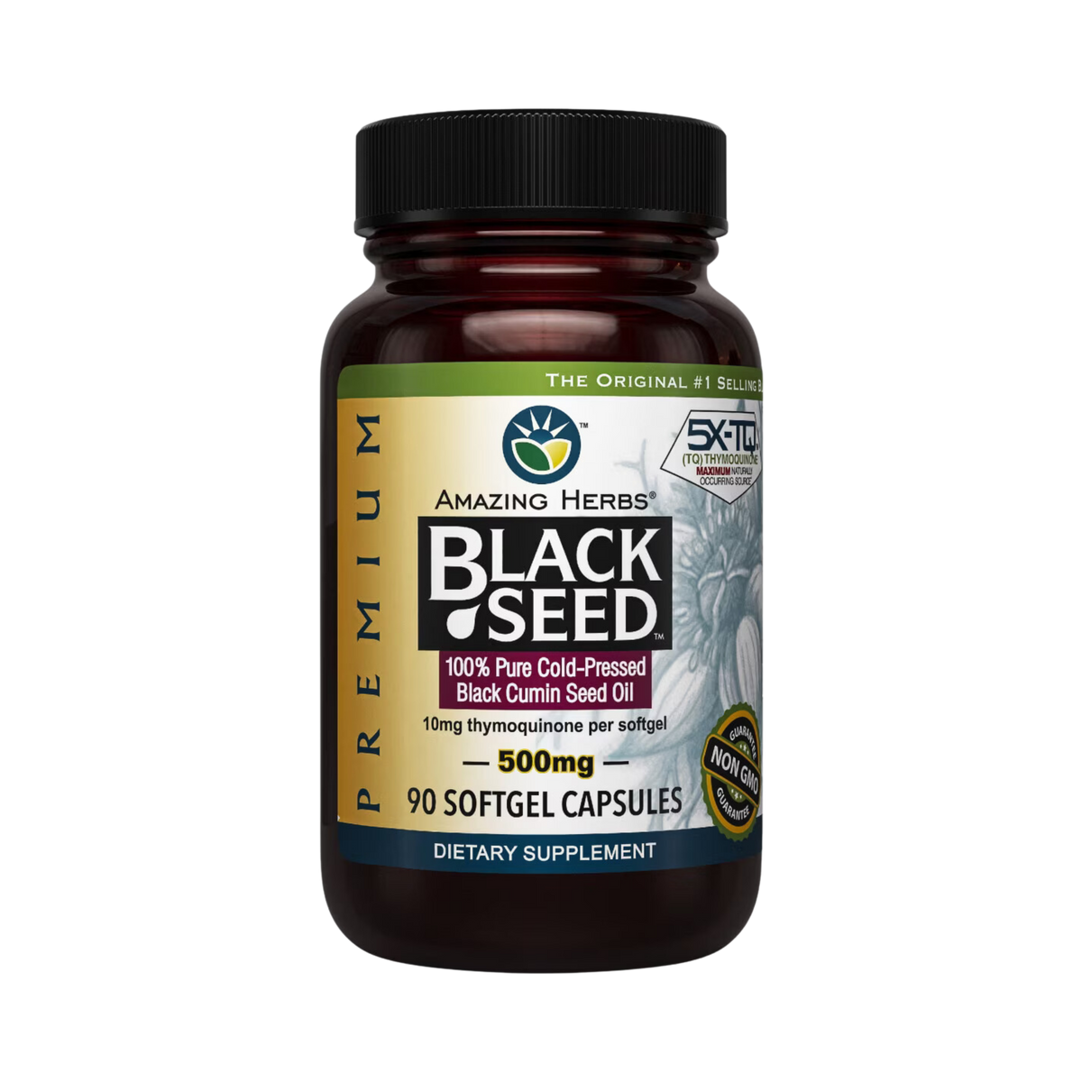 Amazing Herbs, Black Seed, 500 Mg, 90 Softgels