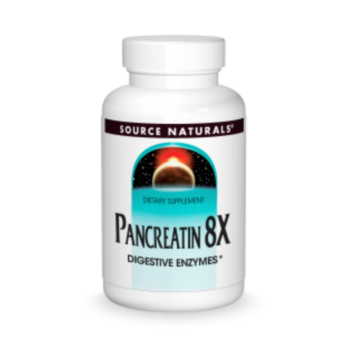 Source Naturals, Pancreatin 8X, 500 Mg, 50 Capsules