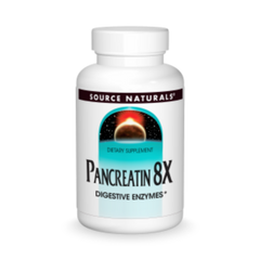 Source Naturals, Pancreatin 8X, 500 Mg, 50 Capsules