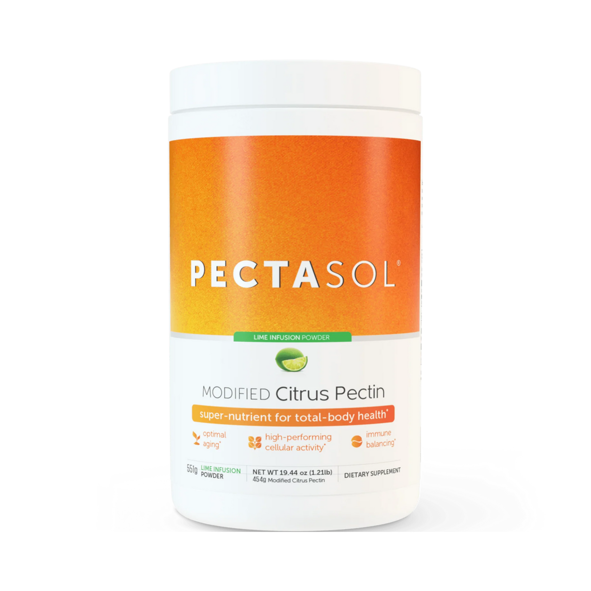 EcoNugenics, PectaSol Powder Lime-Infusion, 19.44 Oz