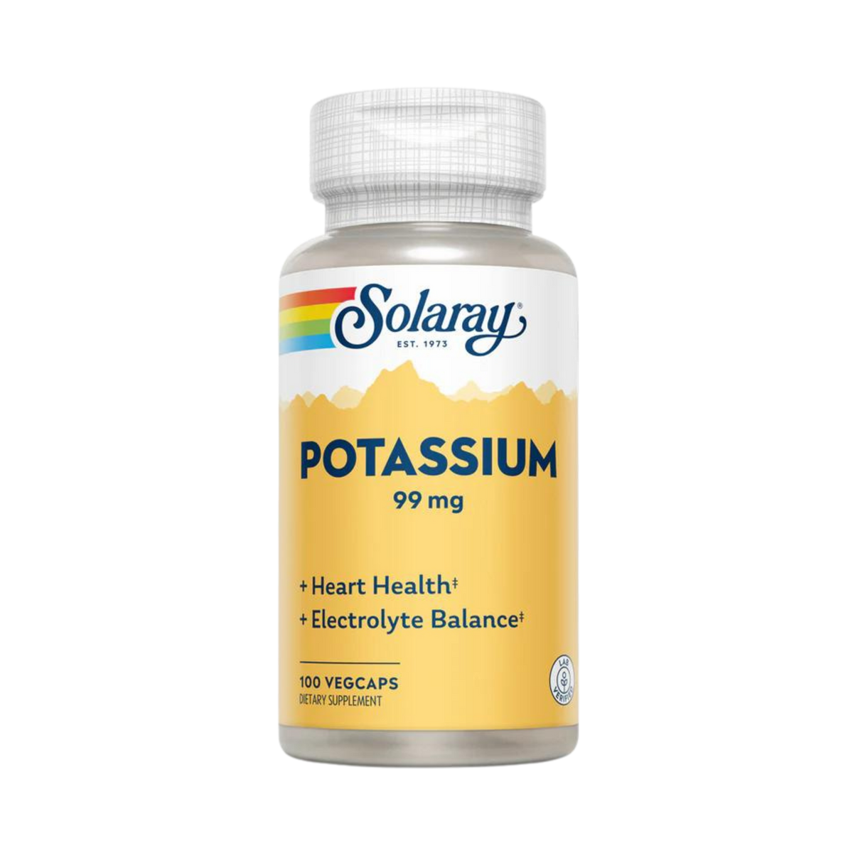 Solaray, Potassium, 99 Mg, 100 Capsules