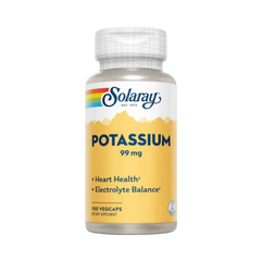 Solaray, Potassium, 99 Mg, 100 Capsules