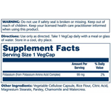 Solaray, Potassium, 99 Mg, 100 Capsules