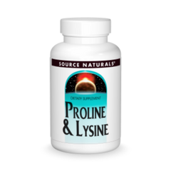 Source Naturals, Proline & Lysine, 550 Mg 60 Tablets