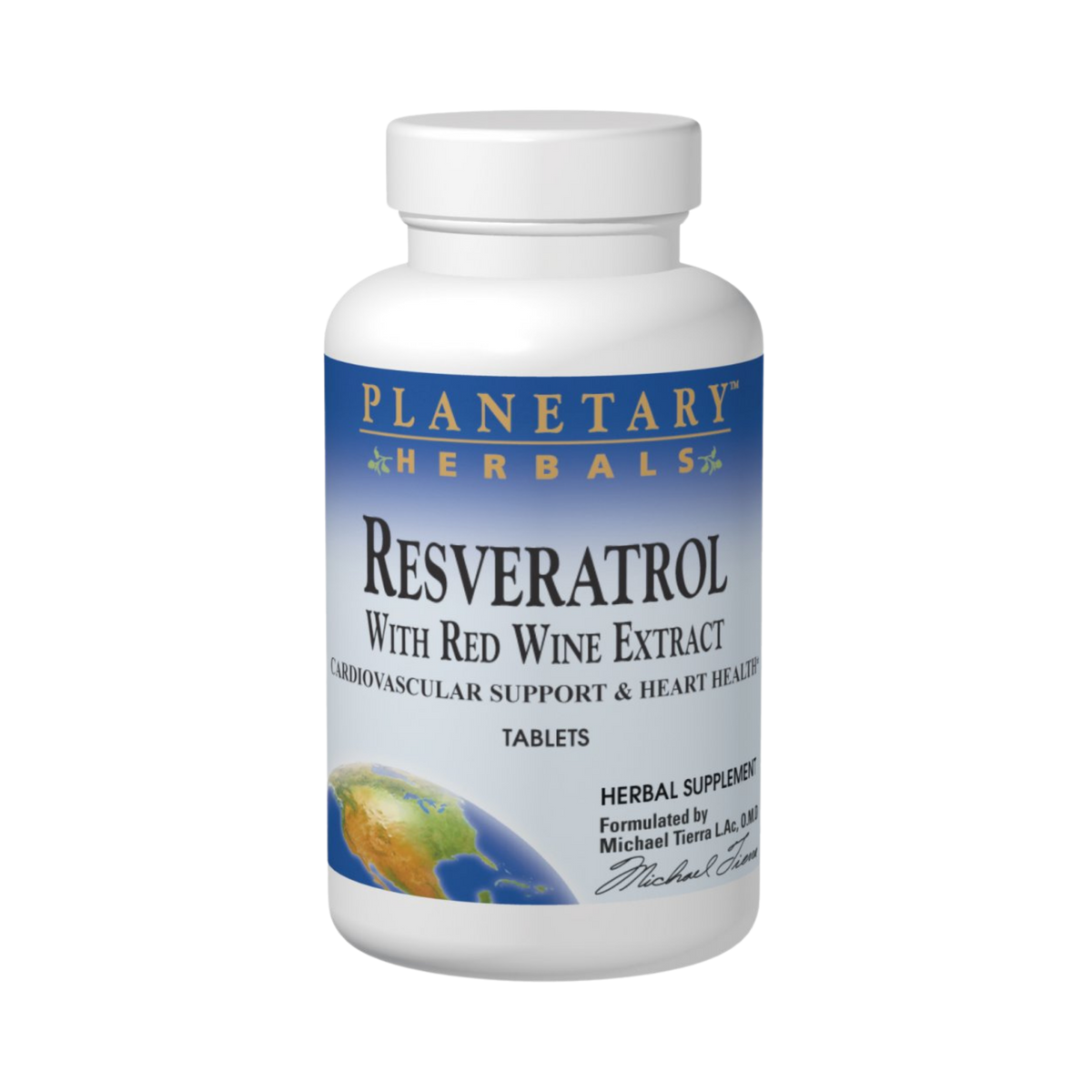 Planetary Herbals, Resveratrol with Red Wine Extract, 60 Tablets