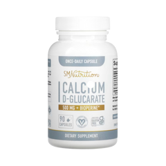 SMNutrition, Calcium D-Glucarate + BioPerine, 500 Mg, 90 Capsules