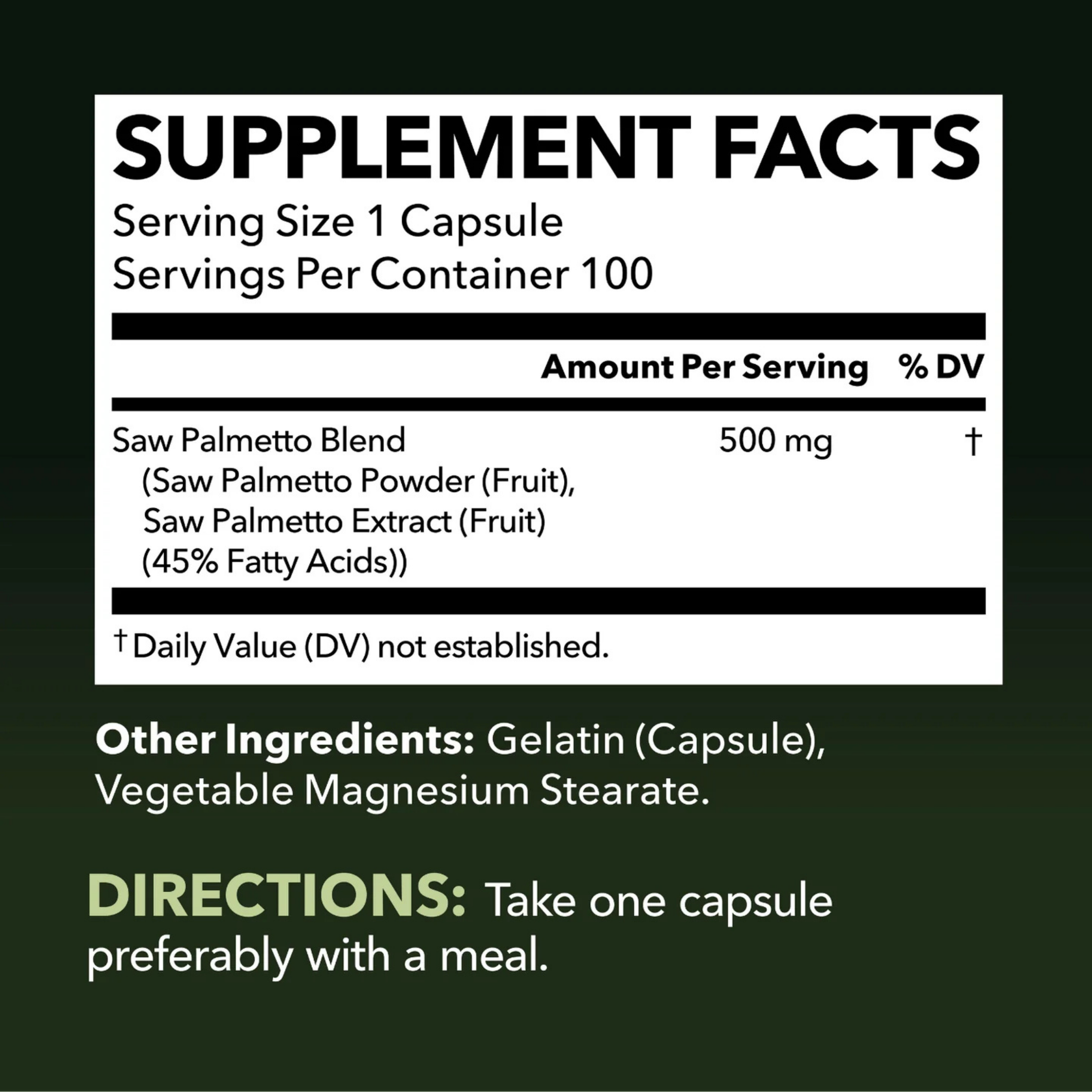 Havasu Nutrition, Saw Palmetto, 100 Capsules