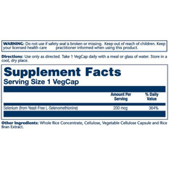 Solaray, Selenium, 200 Mg, 90 Capsules