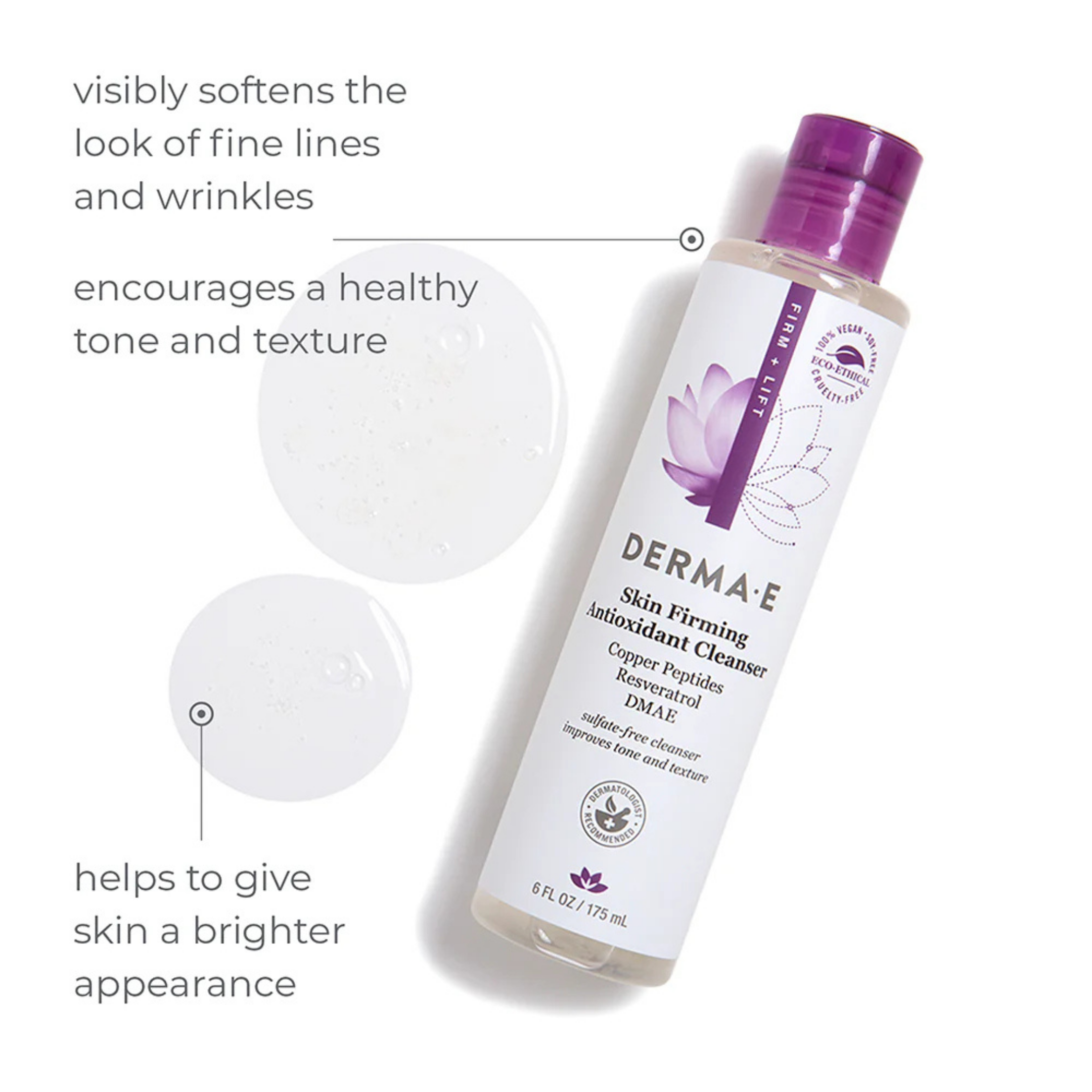 Derma E, Skin Firming Antioxidant Cleanser, 6 Fl Oz