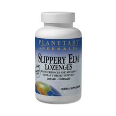 Planetary Herbals, Slippery Elm Lozenges with Echinacea and Vitamin C, 24 Lozenge